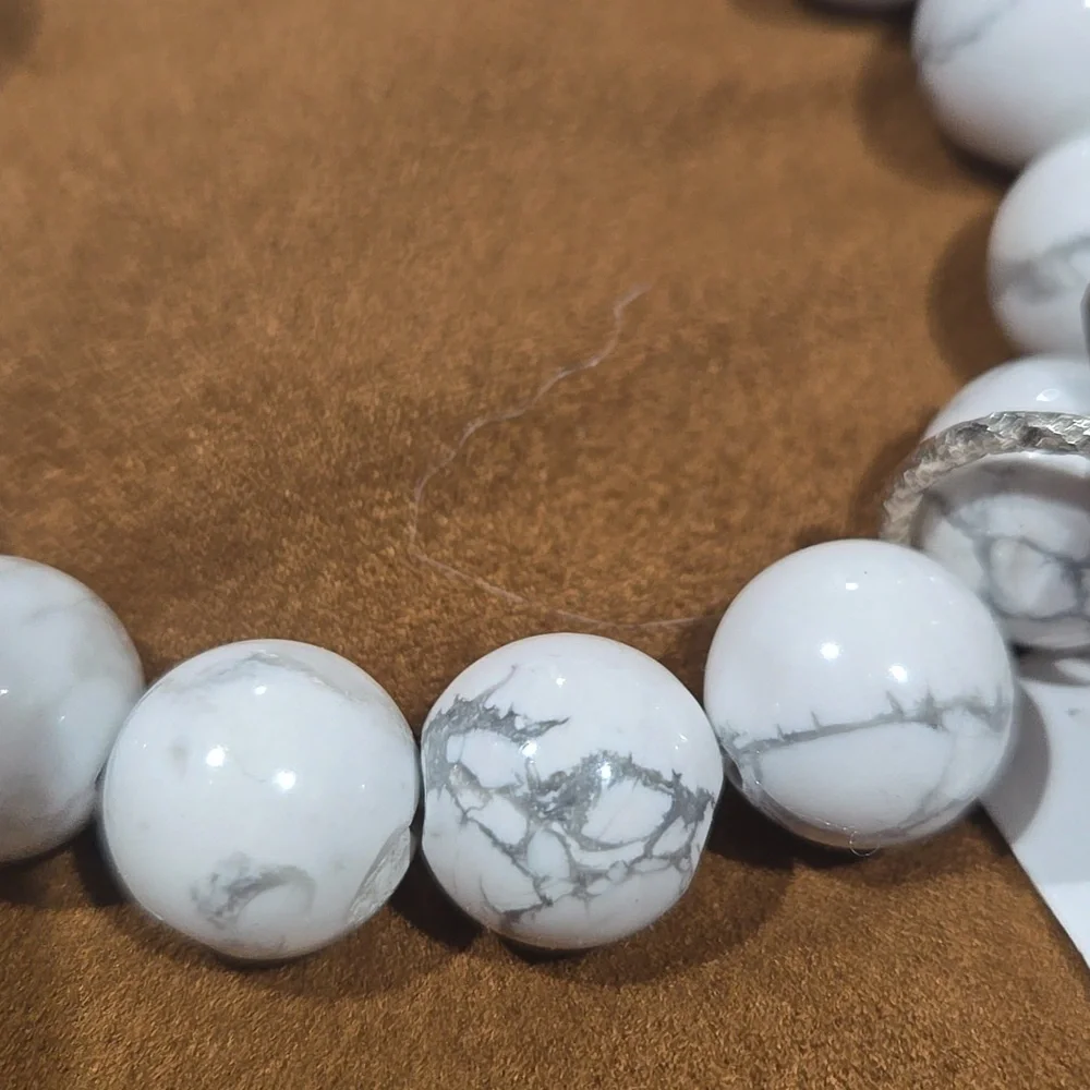 Karma Creations white gray beads bracelet NEW with tags